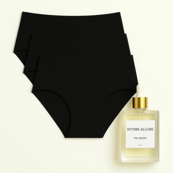 COFFRET : PREMIERS INSTANTS (3 culottes + 1 huile )